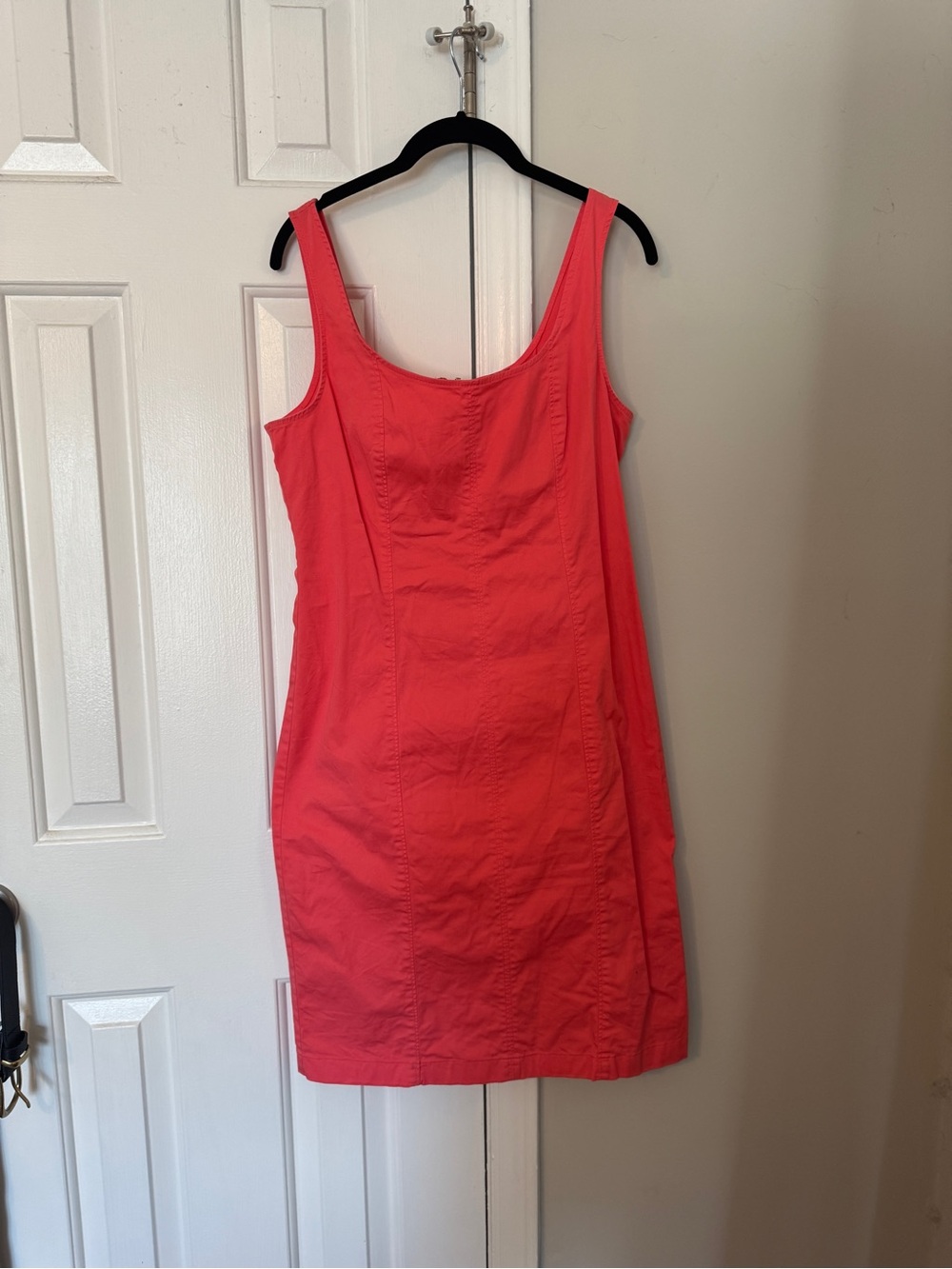 J. Crew Coral Scoop Neck Sleeveless Dress